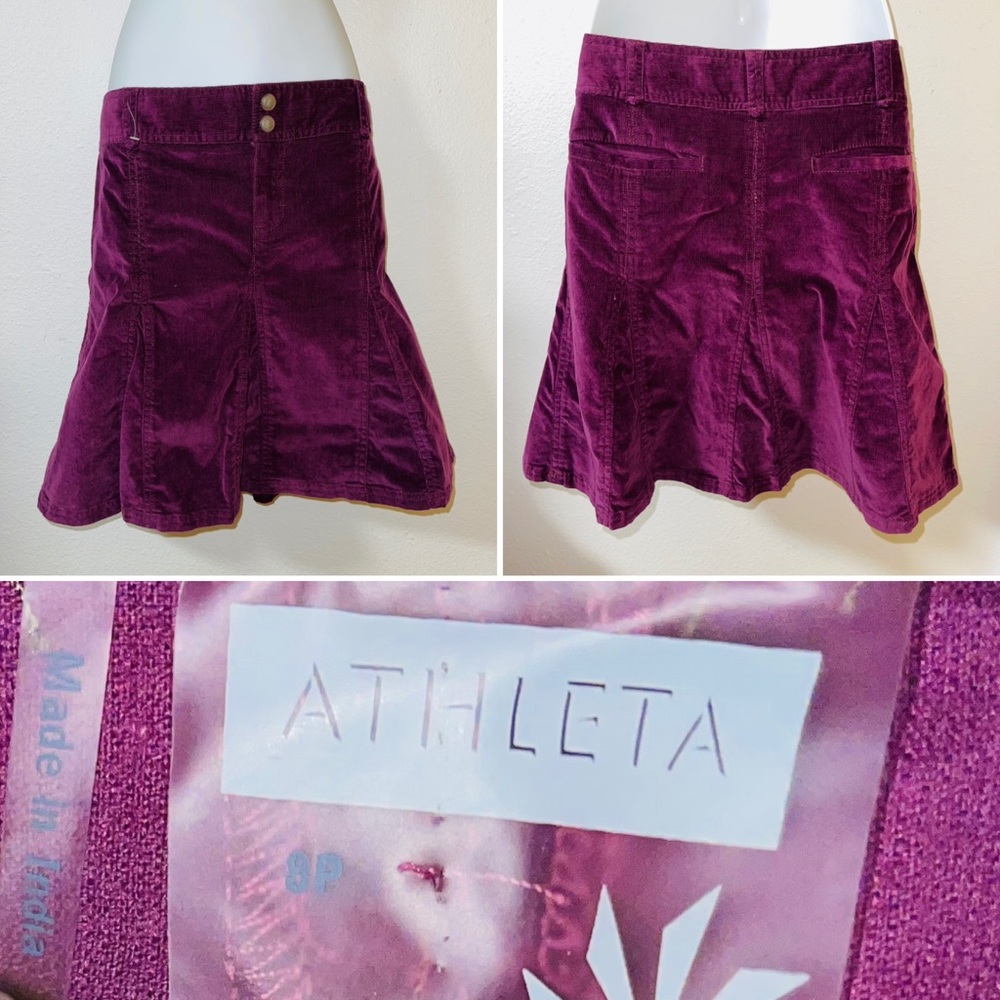 Athleta Burgundy Skirt Size 8P NEW